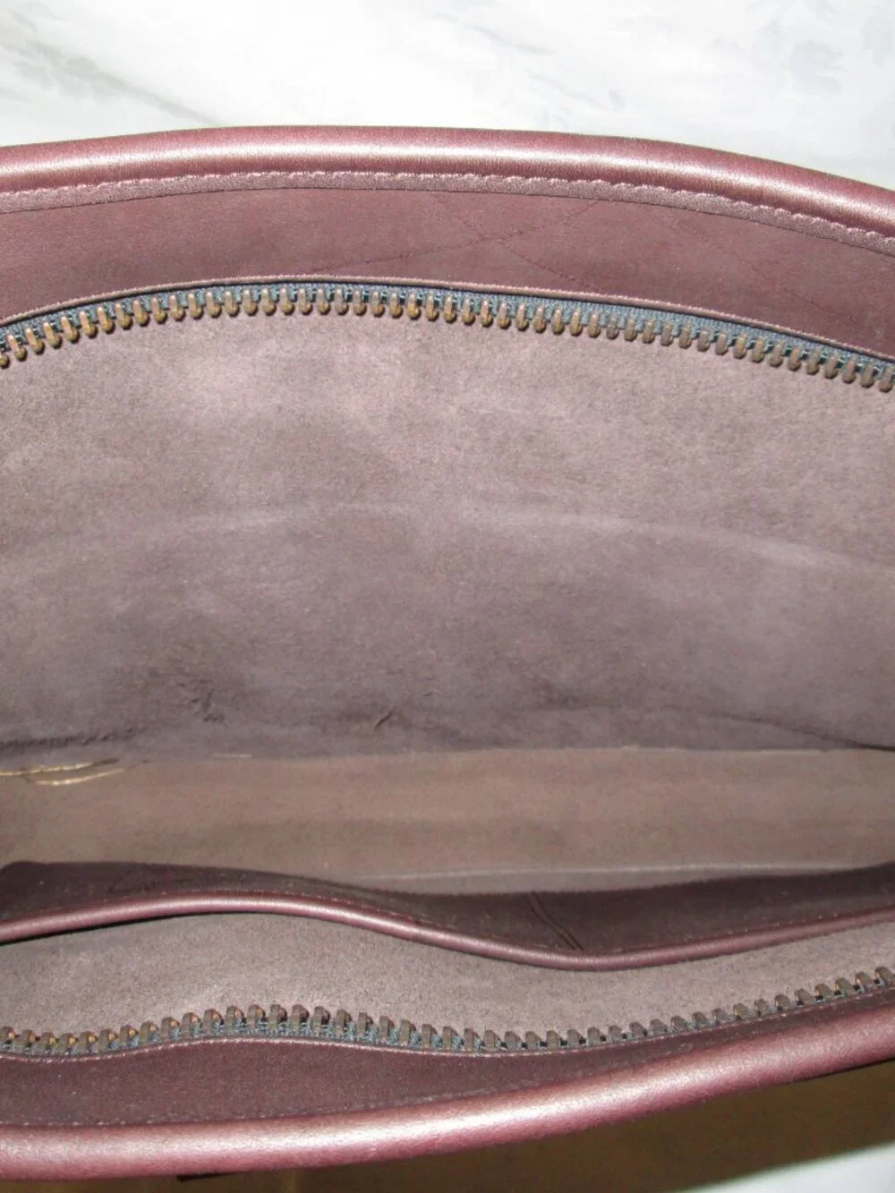 COACH CHOCOLATE BROWN LEATHER SOFT SIDED LAPTOP BRIEFCASE